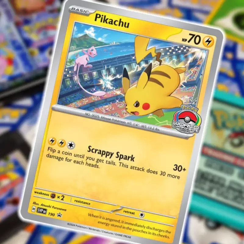 The Pokémon Company Reveals Special Pikachu Promo Card For World Championships 2024
