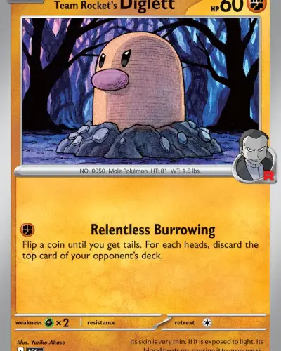 Team Rocket's Diglett