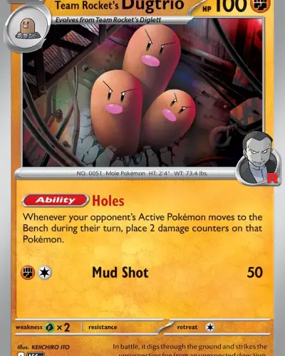Team Rocket's Dugtrio