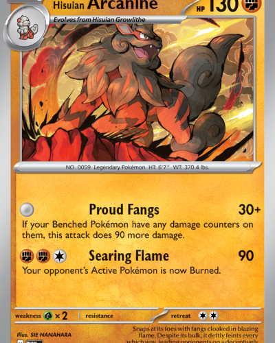 Hisuian Arcanine