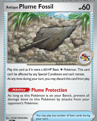Antique Plume Fossil