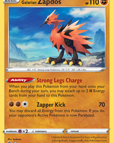 Galarian Zapdos